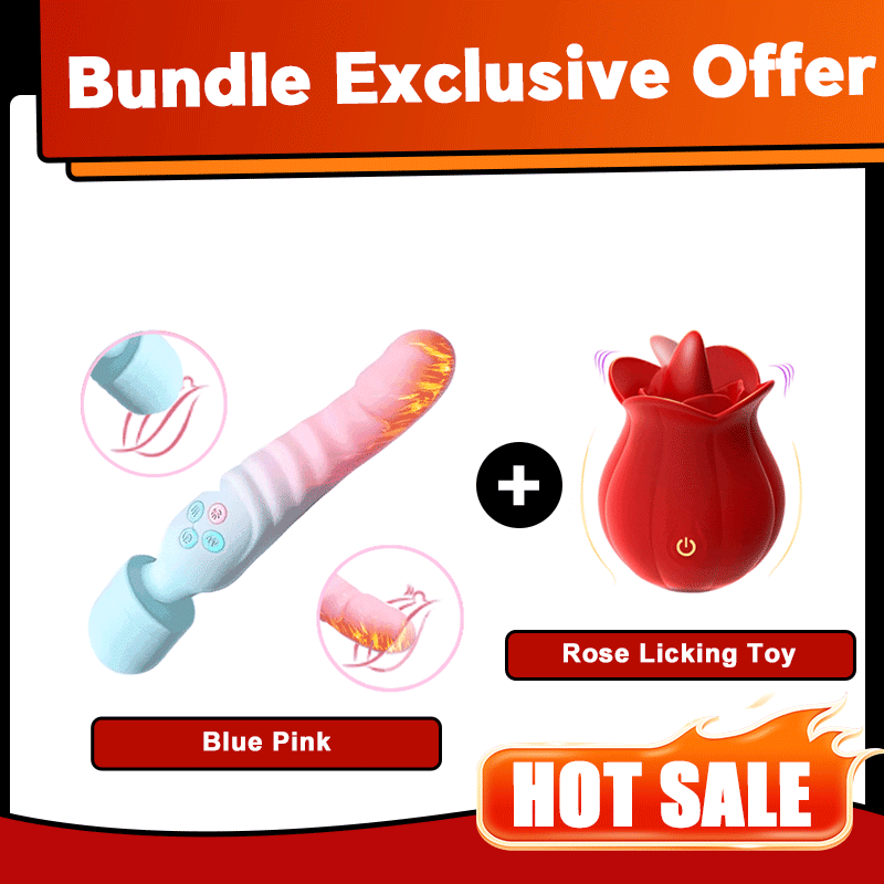 Aura Heated Dual-Ended Wand Massager Flexible Neck