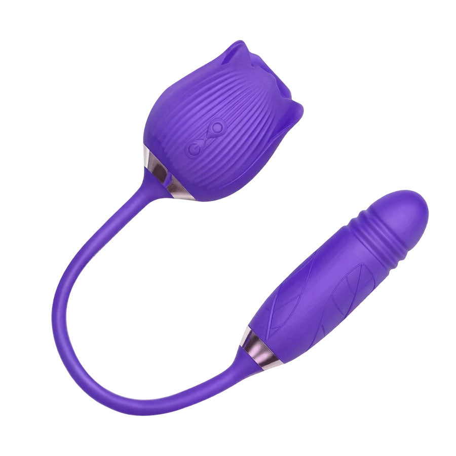 RoséTrio 3-in-1 Rose Massager with Suction & Internal Motion