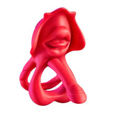 Realistic mouth biting cock ring showing ergonomic design and silicone texture
