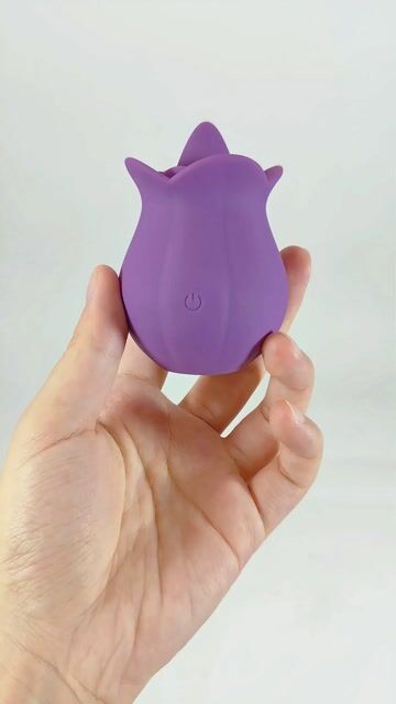 Mlem - 10 Speeds Purple Rose Tongue Massager