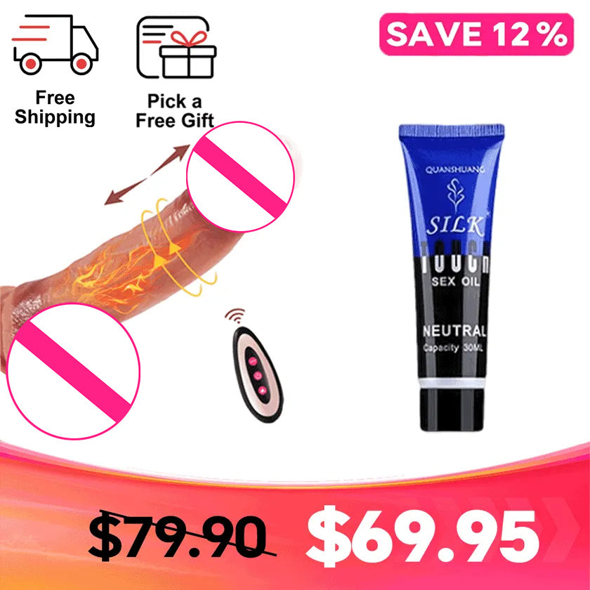 8.66" Medical Silicone Heating Thrusting Massager