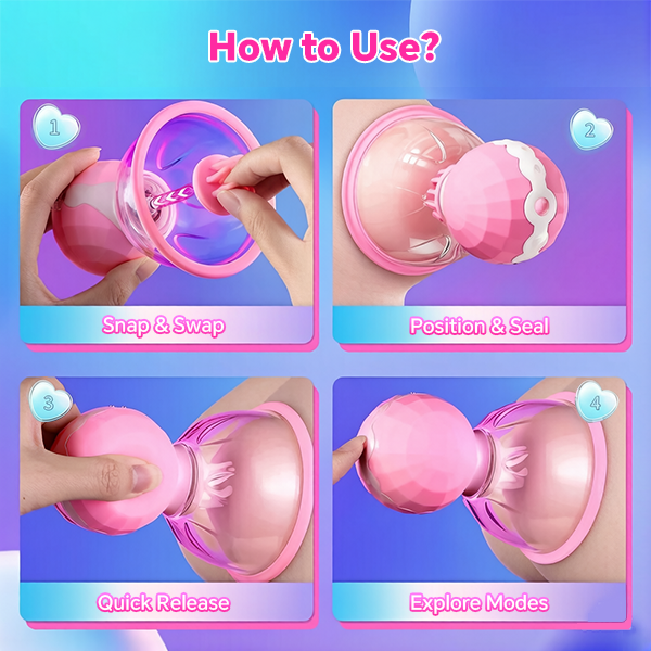 Nipora - Rotating Chest Suction Toys with 3 Chest