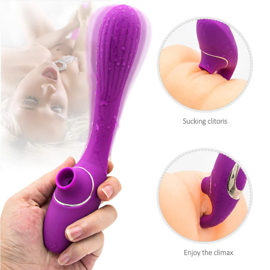 FlexPulse Bendable Wand Massager Air Pulse Suction Vibe