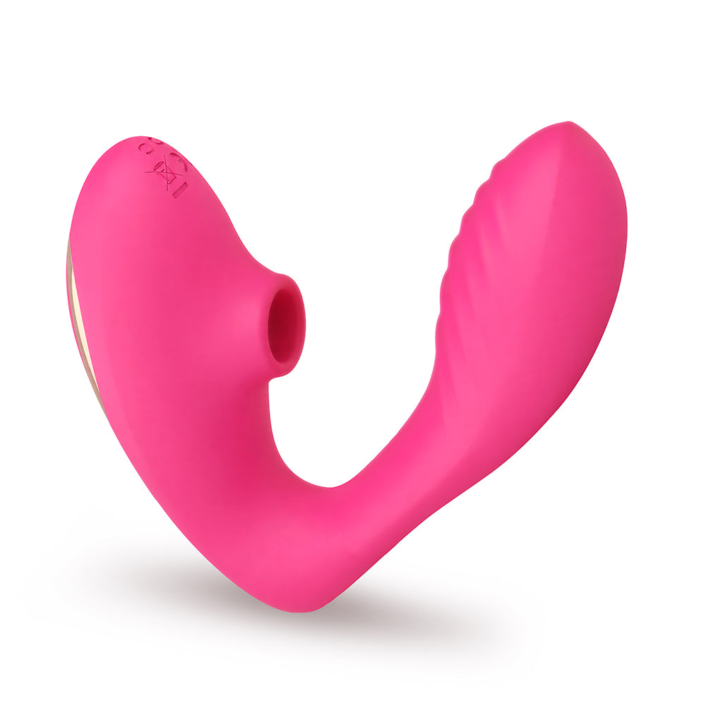 Teresa - Dual Stimulation Vibe with Clit Suction - rabbit vibrator with suction featuring quiet, beginner friendly, suction