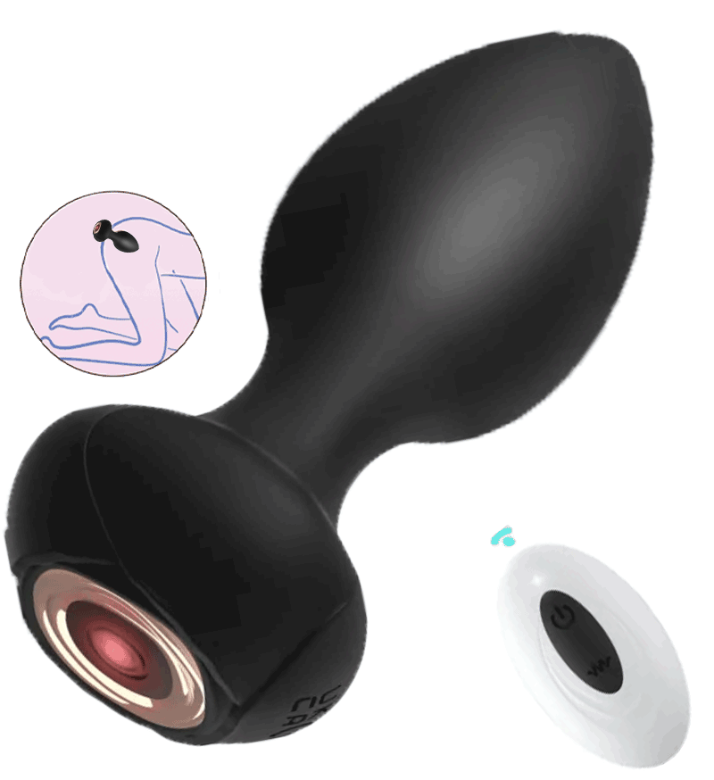 Jack - Vibrating Butt Plug with Remote Body-Safe Silicone