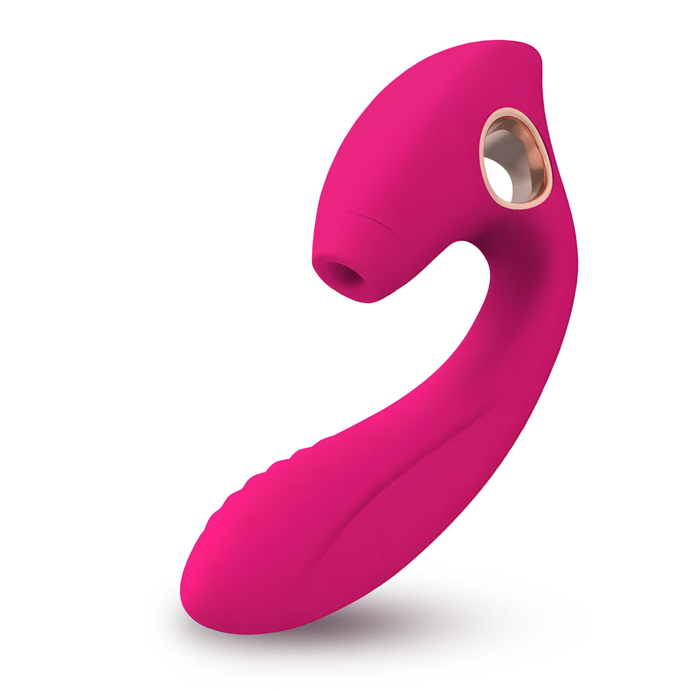 Pulsilia Dual Stimulation Vibe with Clit Suction - rabbit vibrator with suction featuring quiet, suction