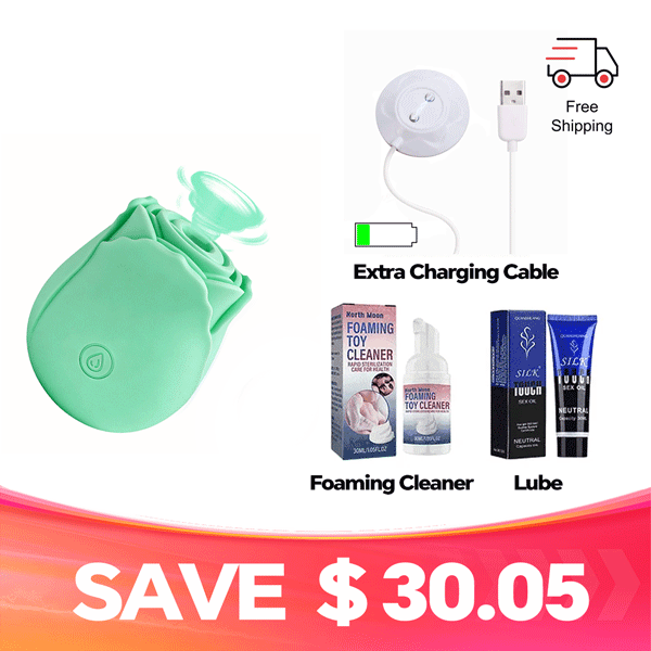 MintGlow - Luminous Original Rose Suction Toy