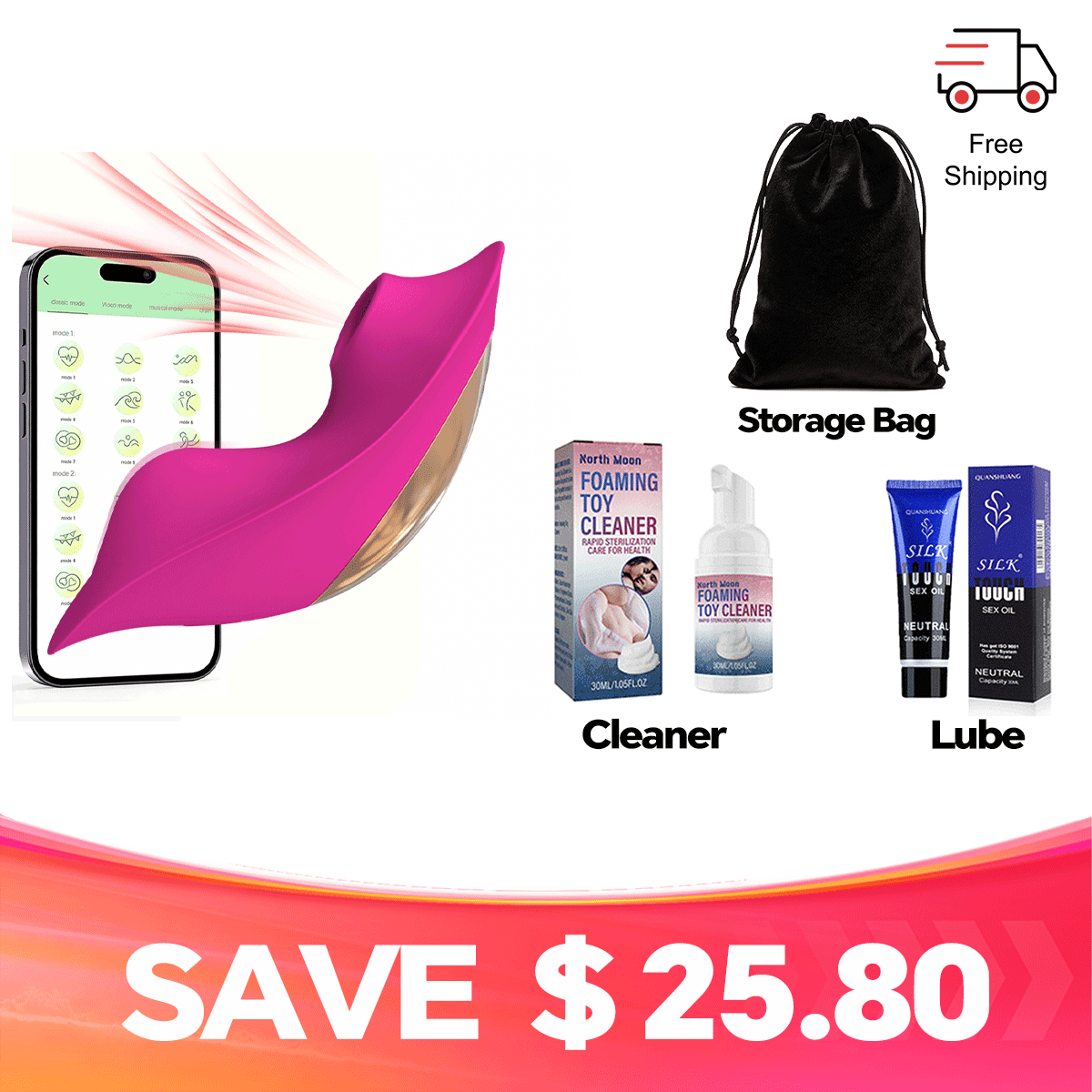 Suqio - App Remote Wearable Hands-Free Panty Massager