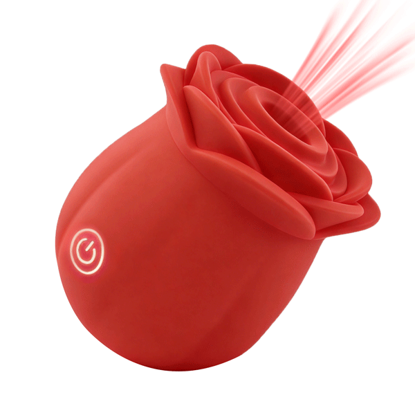 Big Petal - Wider Coverage Rose Suction Massager - rose suction vibrator featuring waterproof, quiet, suction