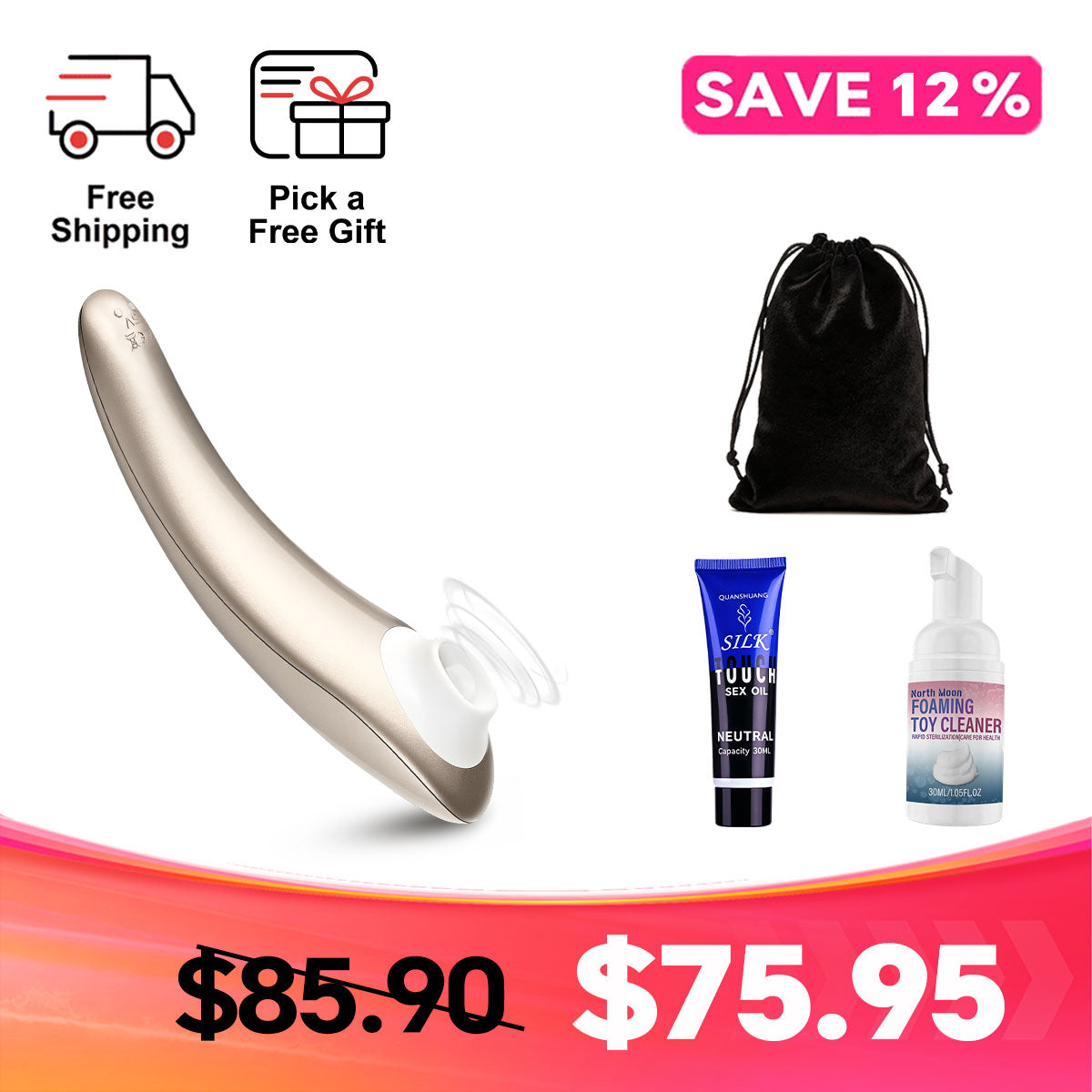 Sensa - 2-in-1 Clit Suction Vibe with Buildable