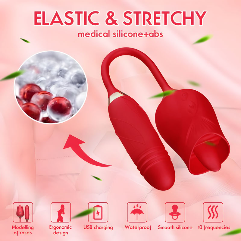 RoseLite Entry-Level Tongue-Style Rose Massager
