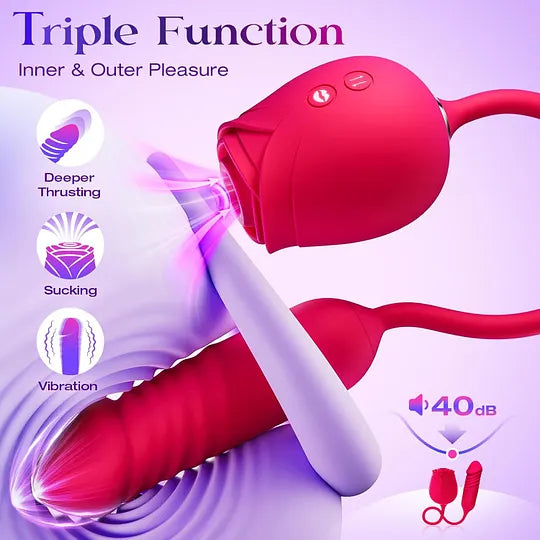 Couples Hot Night Set - External Suction Vibe Ring