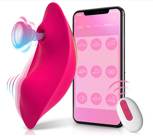 Suqio - App Remote Wearable Hands-Free Panty Massager - app controlled wearable vibrator featuring app controlled, remote con