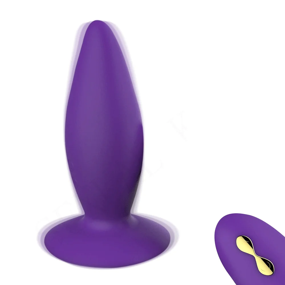 Remote 10 Speeds Rear Massager Wellness Tool - vibrating butt plug featuring remote control, waterproof, quiet