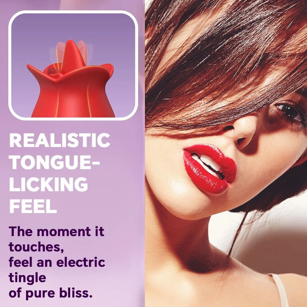 MLEM Rose Tongue-Style Massager – Easy-to-Position Design