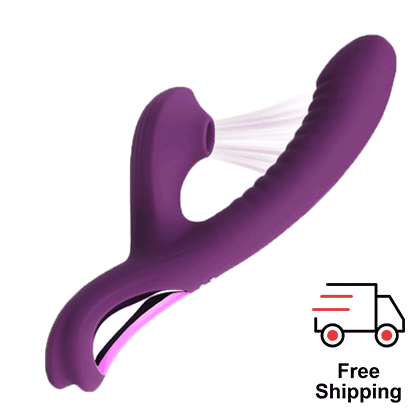 Duolure - Rabbit Massager with Suction & Come-Hither Motion - rabbit vibrator with suction featuring waterproof, quiet, sucti