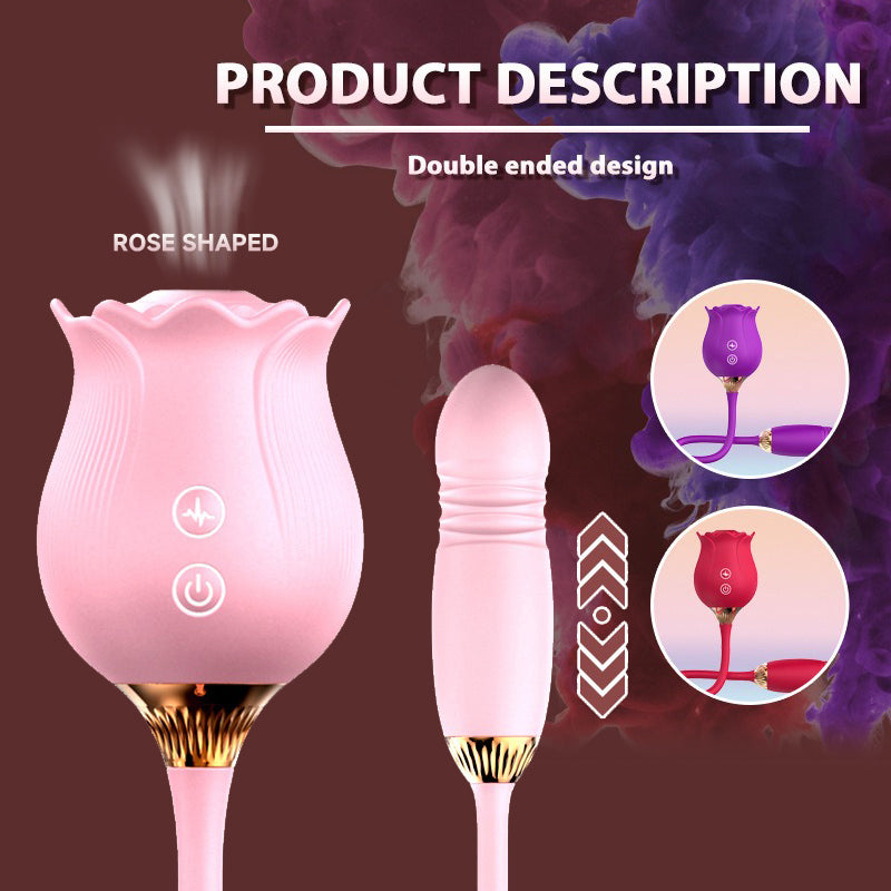 PinkBliss 2-in-1 Rose Suction & Thrusting Premium