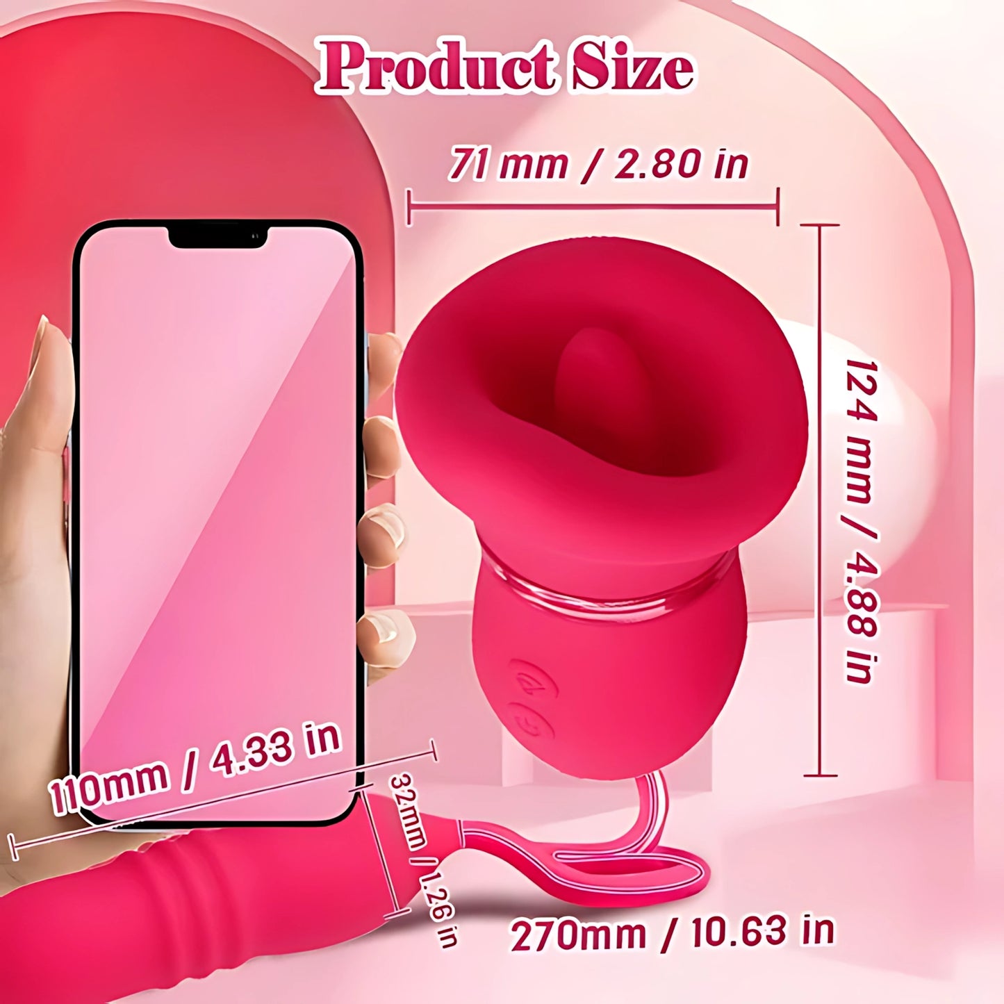 Kissel 5-in-1 Tongue-Style & Internal Motion Massager