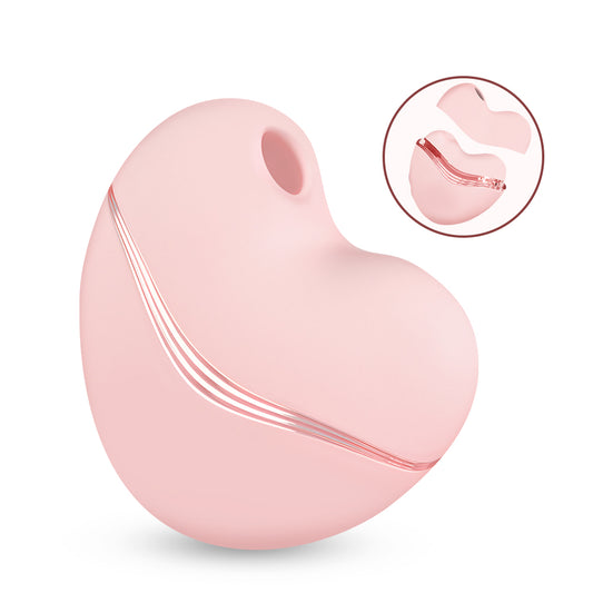 LoveBloom 2-in-1 Vibrating & Air Pulse Personal Massager - rose suction vibrator featuring app controlled, suction