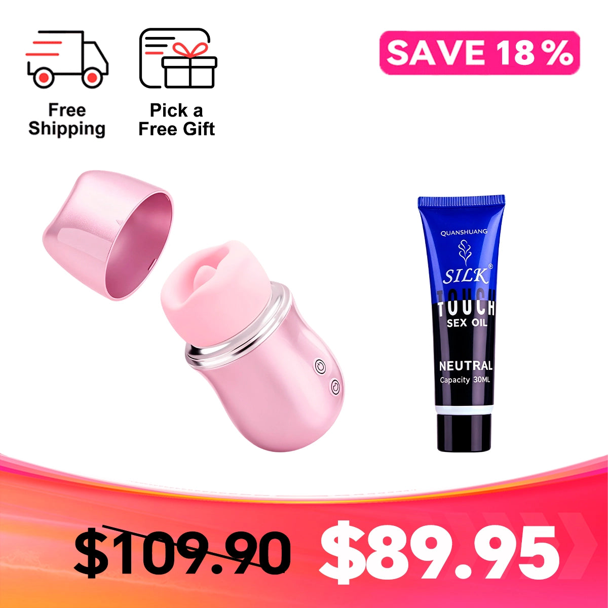 PearlMouth - Premium Oral-Like Massager with Soft