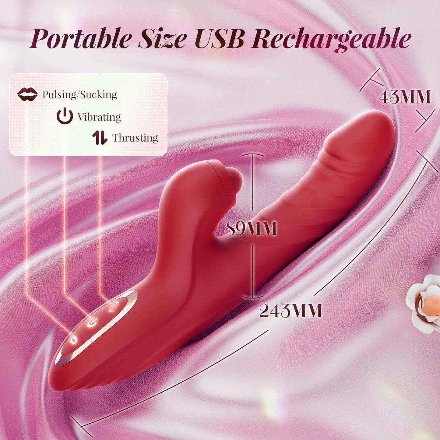 Seraphine - 3 in 1 App-Controlled Rabbit Massager