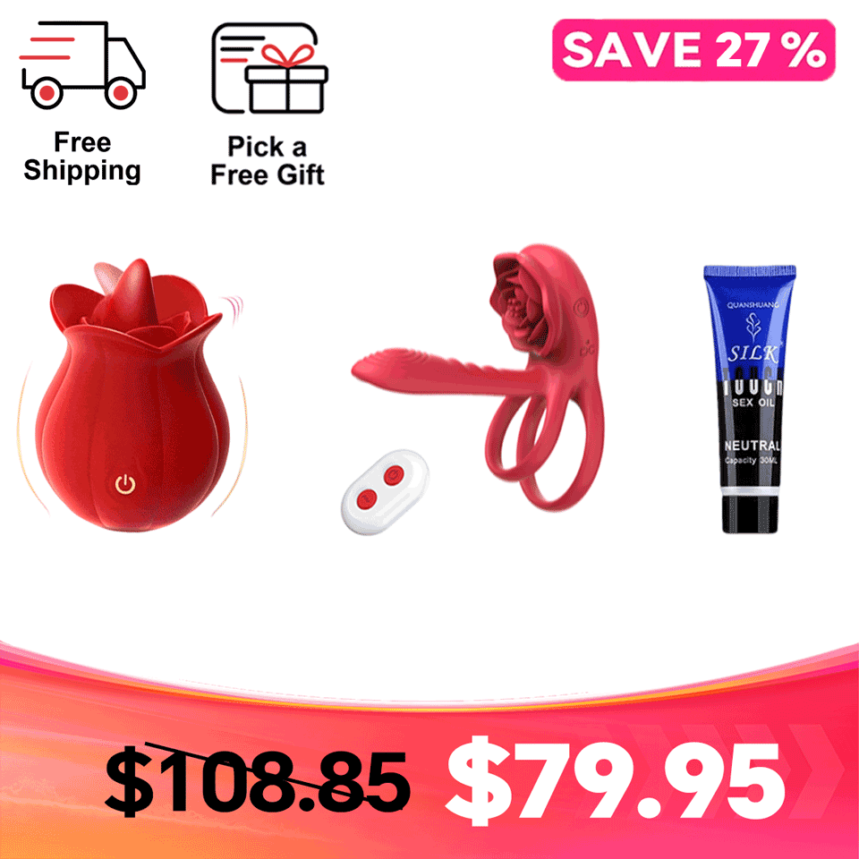 MLEM Rose Tongue-Style Massager – Easy-to-Position Design