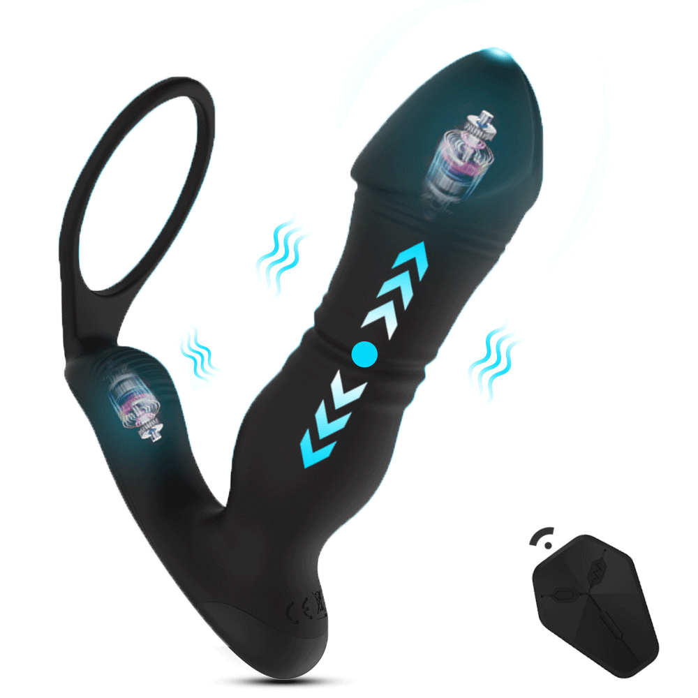 Tiger 3 Gen. 4.6 Inches Thrusting Prostate Massager - prostate massager featuring remote control, waterproof, rechargeable
