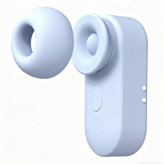 HeadsetPulse Compact Suction & Tapping Massager Travel - rose suction vibrator featuring app controlled, quiet, beginner frie