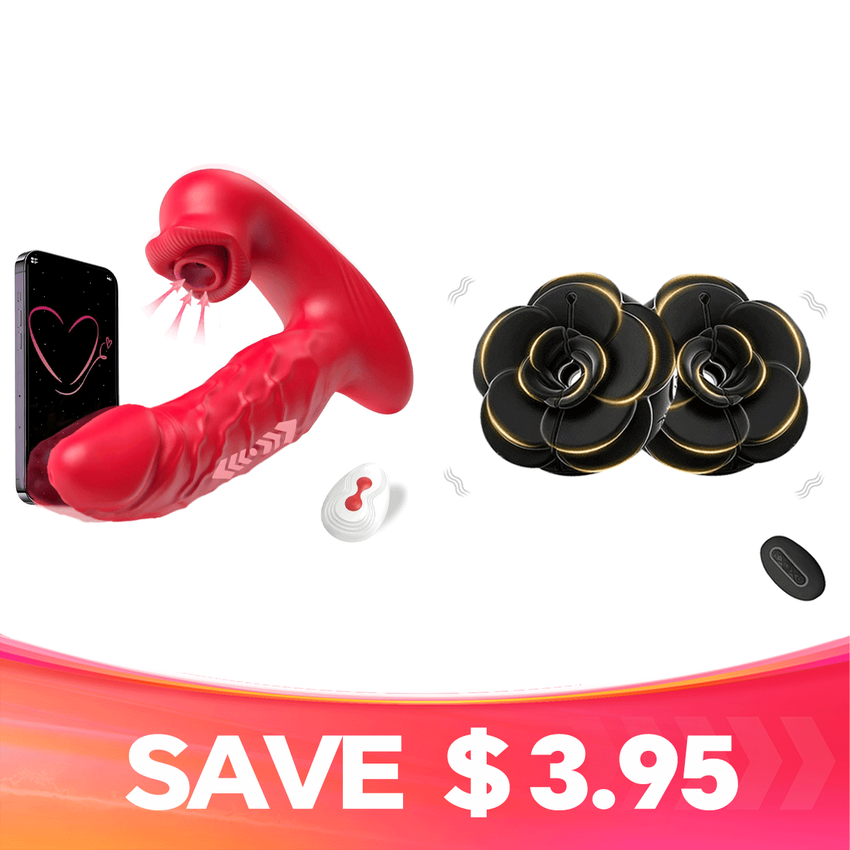Trovina - 2-in-1 Massager with External & Internal Motion