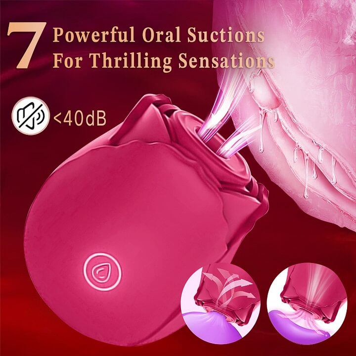 Better than Touch - Thrusting Massager & Rose Suction Toy