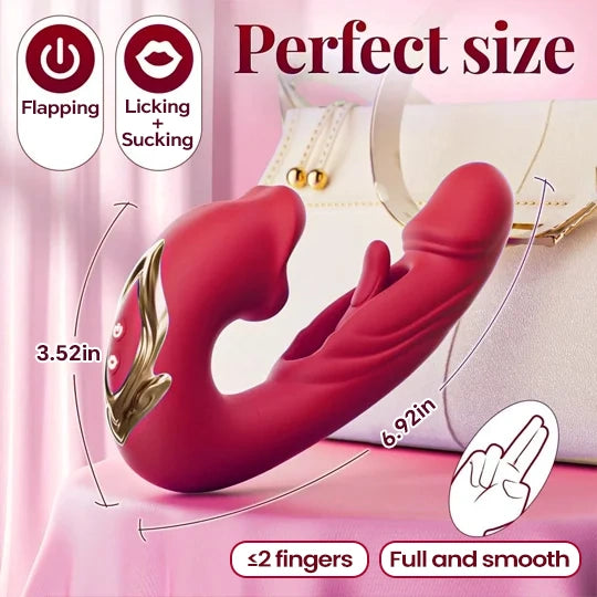 PulseWave 3-in-1 Rabbit Massager with Tongue-Style Motion