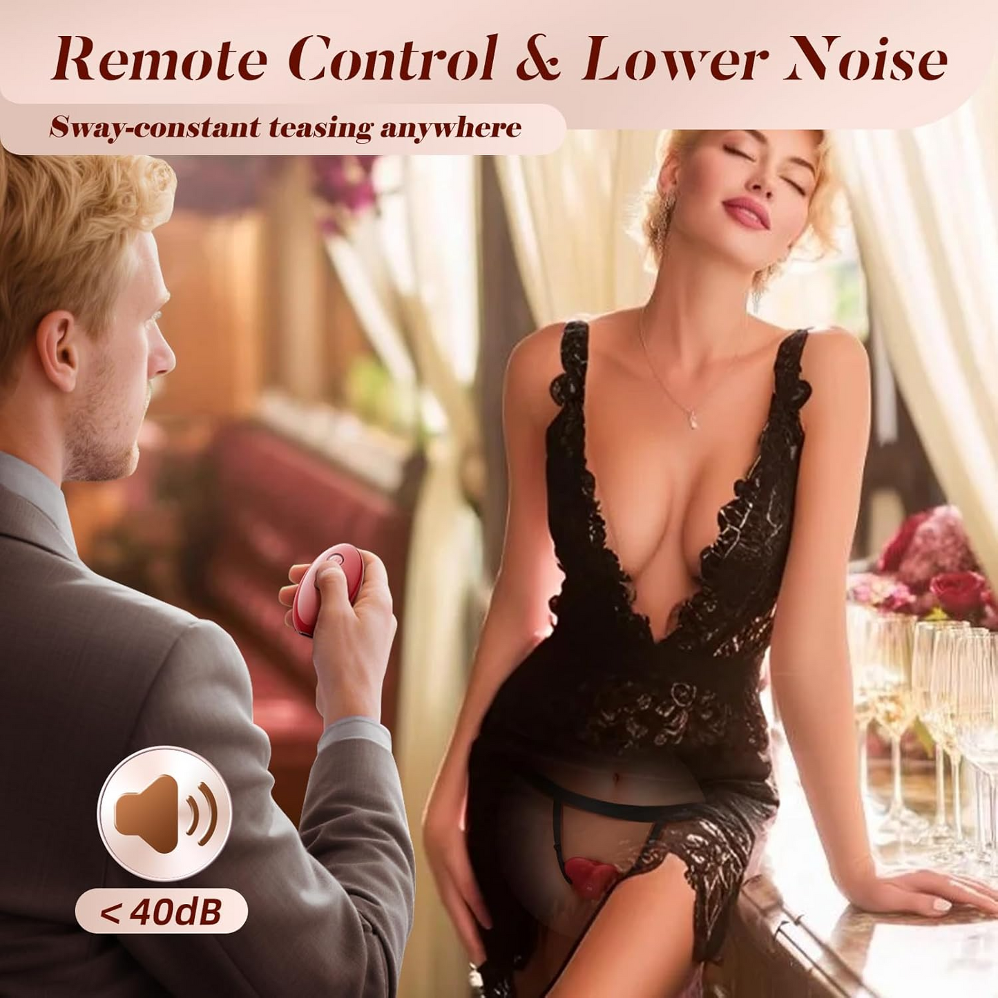 Lovra - 2-in-1 Wearable Couple Massager for Hands-Free