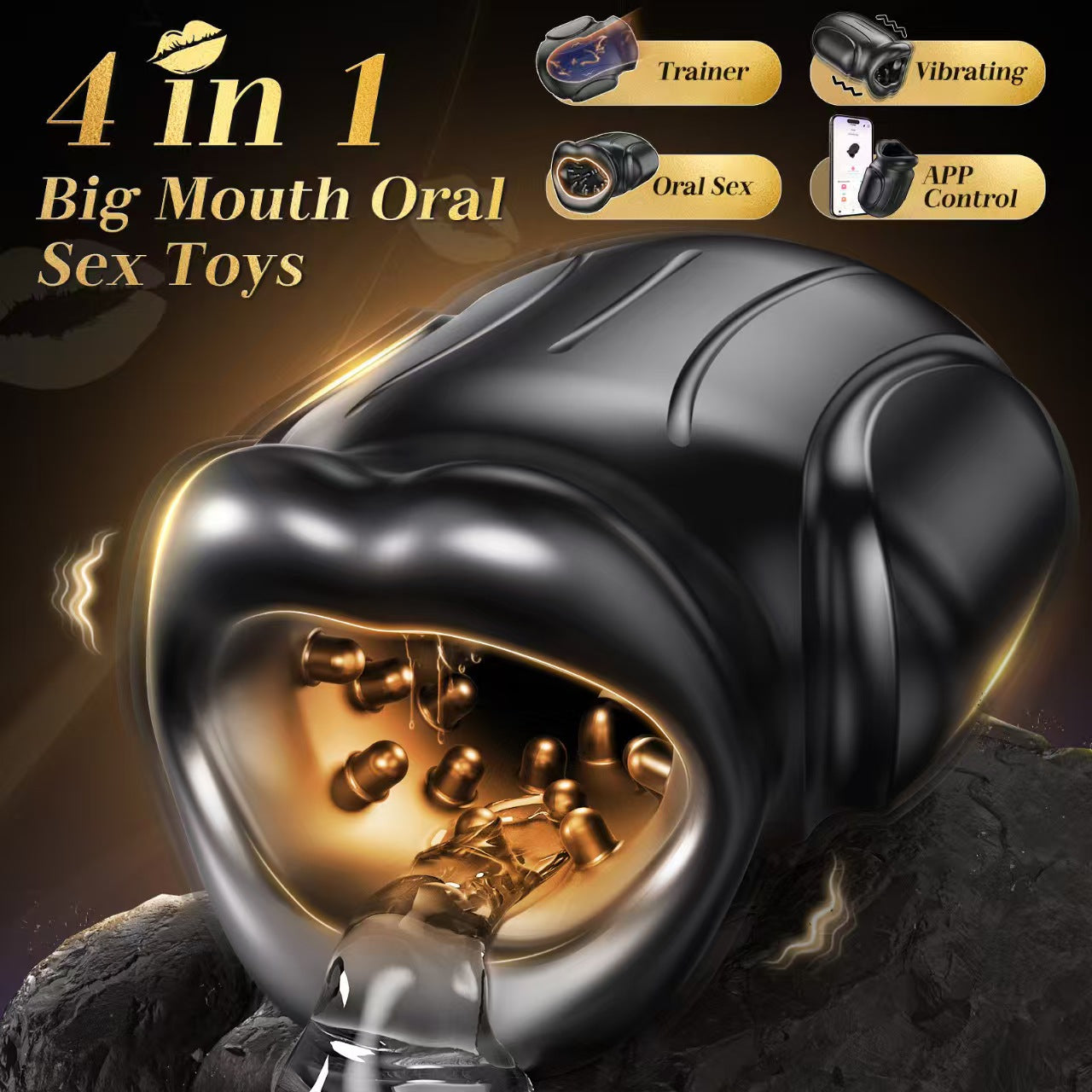 Mouthy - App-Controlled Male Masturbator 10 Lifelike