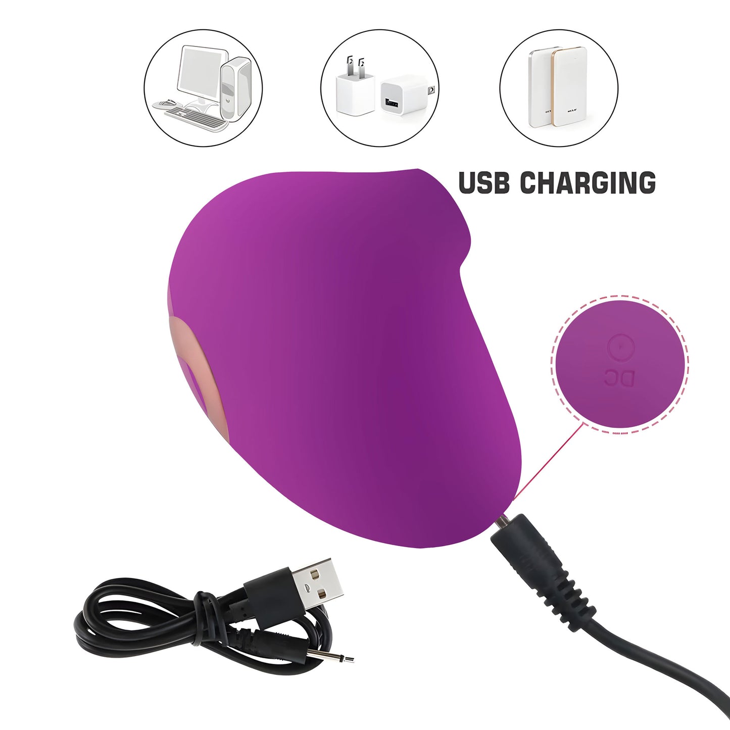 AuraEgg Petite Soft-Touch Suction Vibe