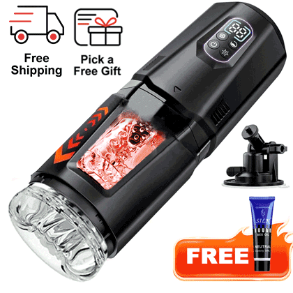 Edge - AI Sync Thrusting, Rotating & Tongue Male Massager - male masturbator featuring quiet, beginner friendly, thrusting