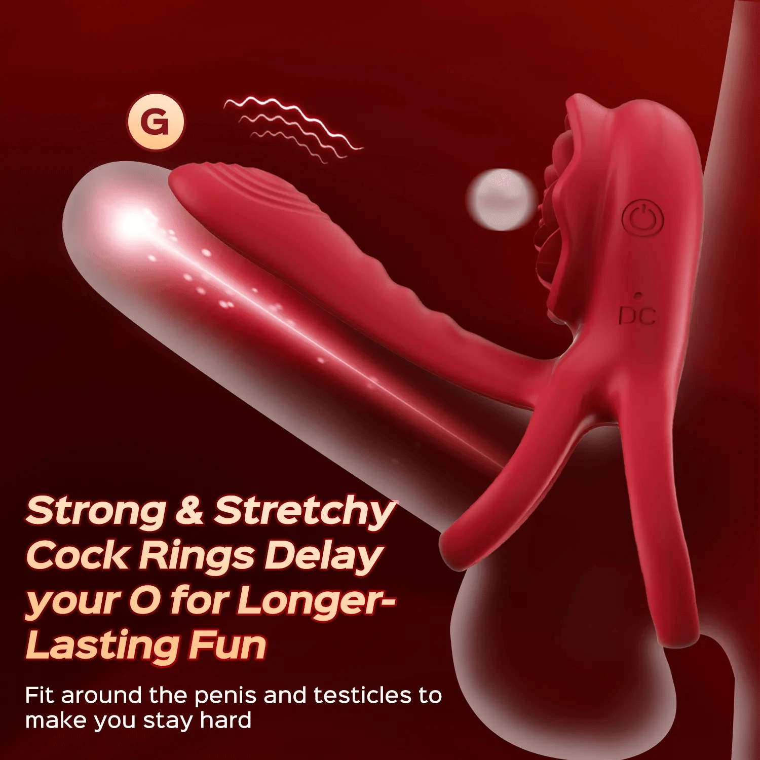Rosethick – Dual-Ring Couples Ring with External Massager