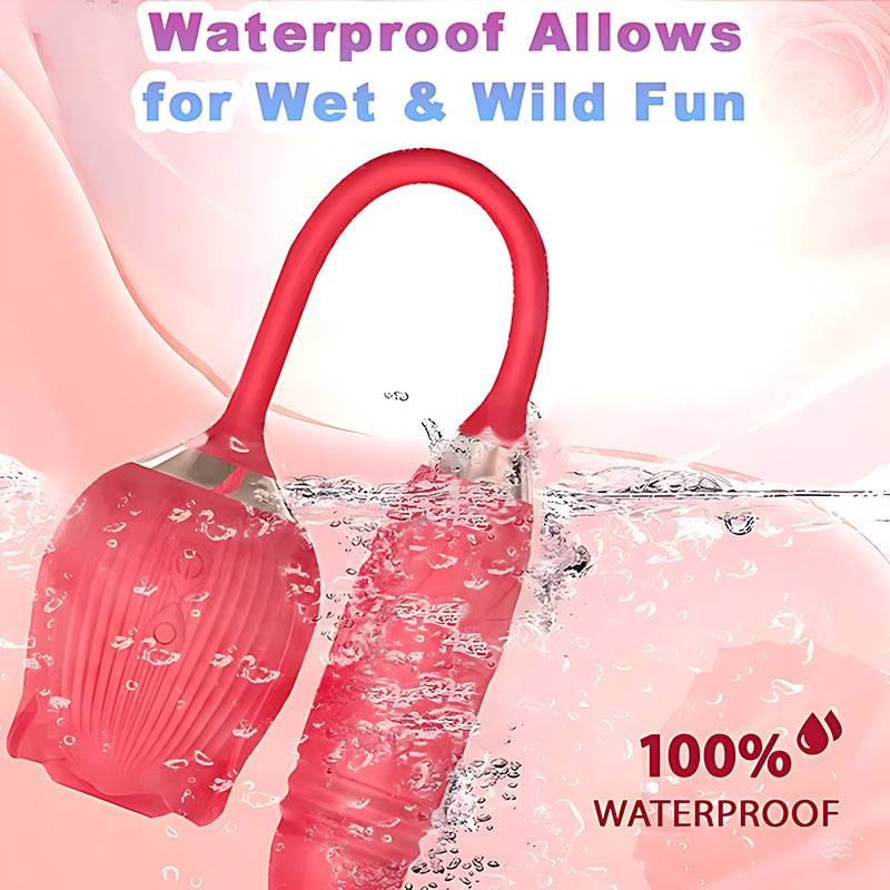 Double Rose Pleasure Set - RoséTrio Thrusting Massager