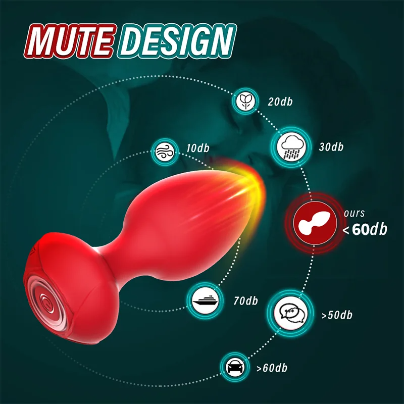 Jack - Vibrating Butt Plug with Remote Body-Safe Silicone