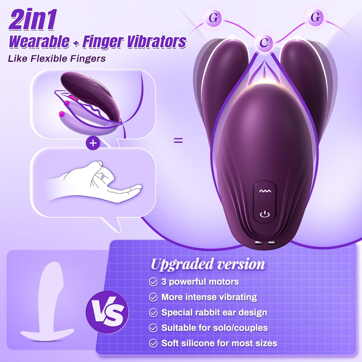 Tapmo Couples Massager with 10 Tapping and 10 Vibration