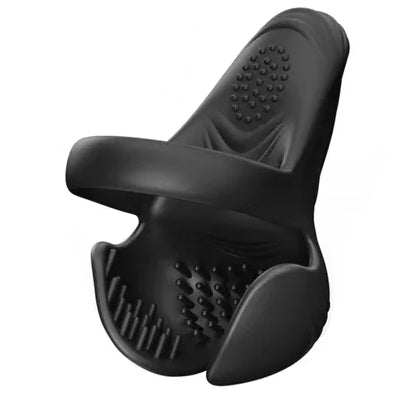 Tes Full-Wrap Sensory Vibe Scrotal Ring Textured Massage - male masturbator featuring quiet, beginner friendly