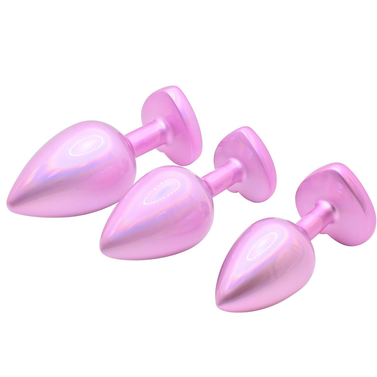 Arcadia 3 Pcs Pink Jeweled Rear Trainer Kit Butt Plug