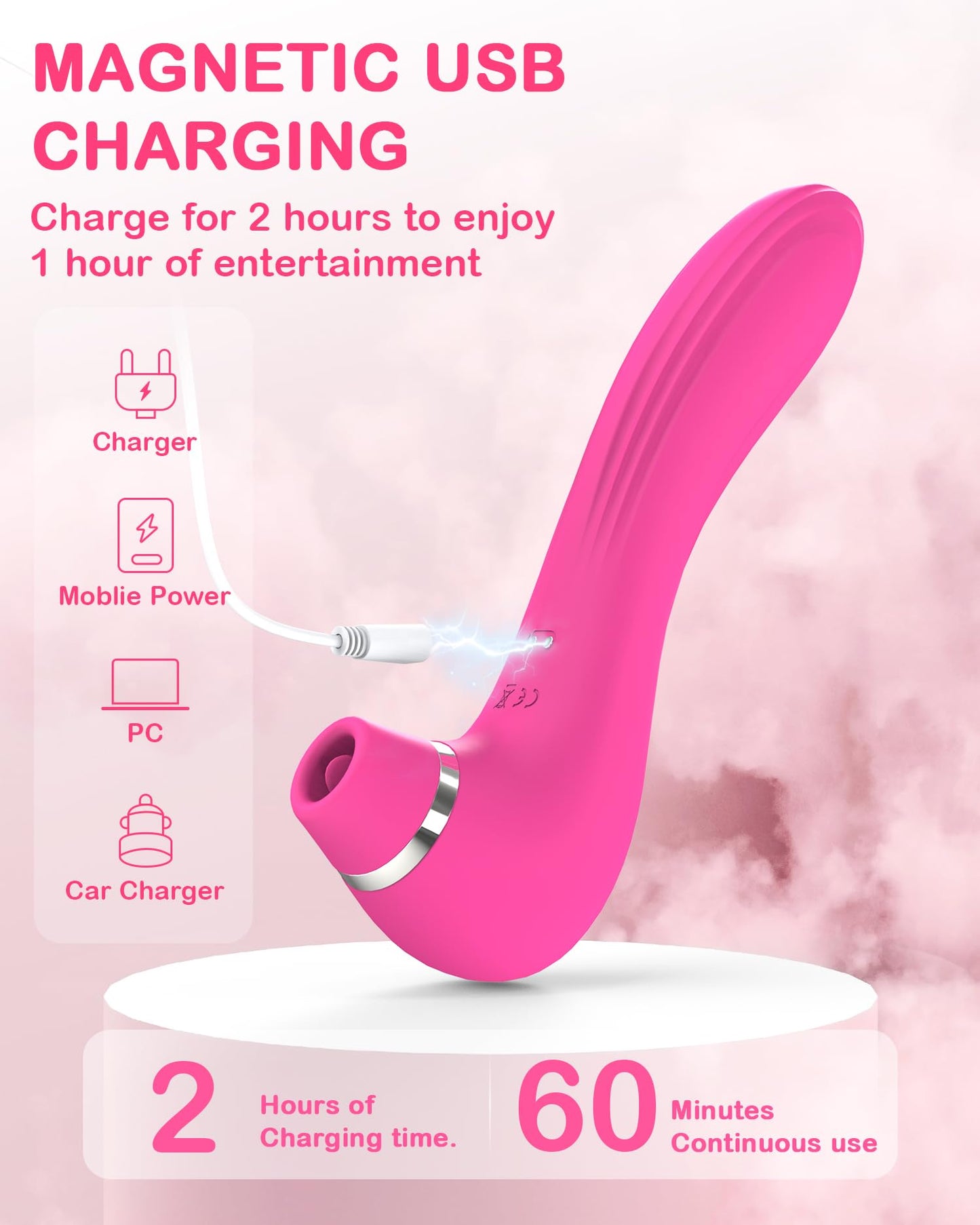 Lixora App-Controlled Suction & Tongue G-Zone Massager