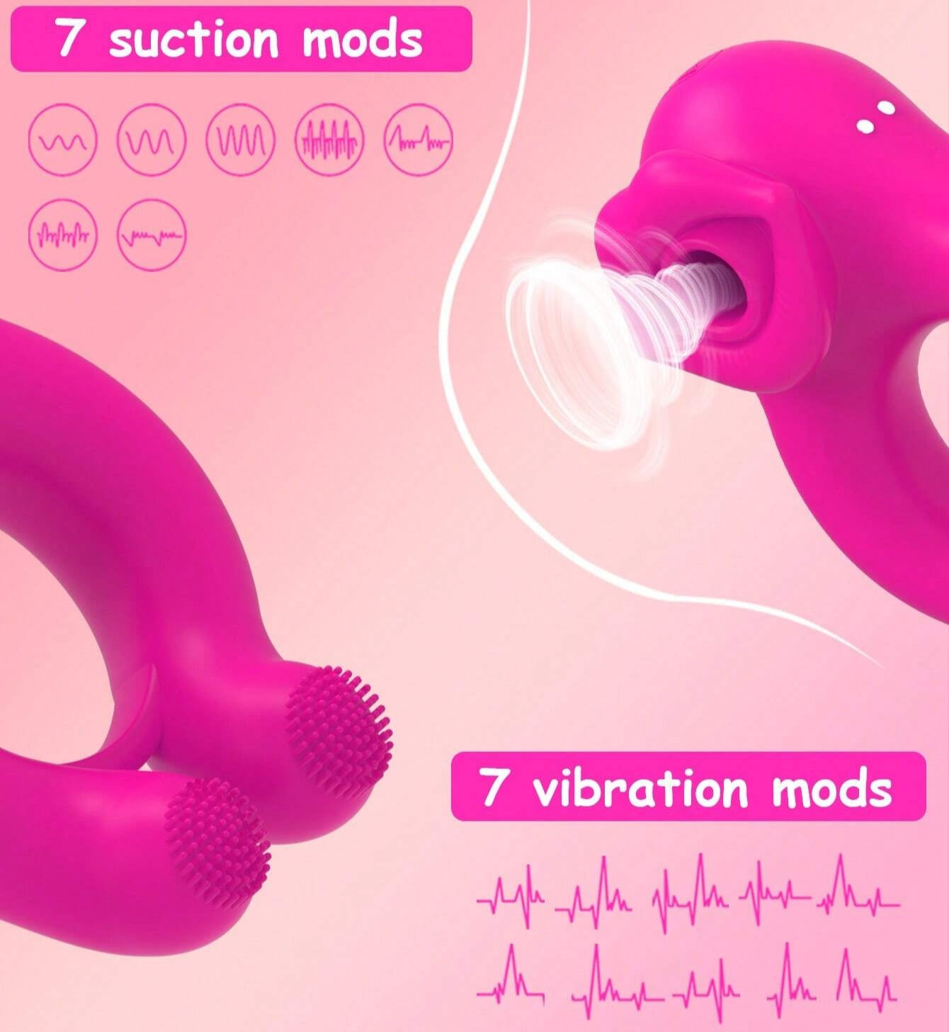 Loopra - Vibe Ring for Couples with External Suction
