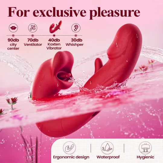 PulseWave 3-in-1 Rabbit Massager with Tongue-Style Motion