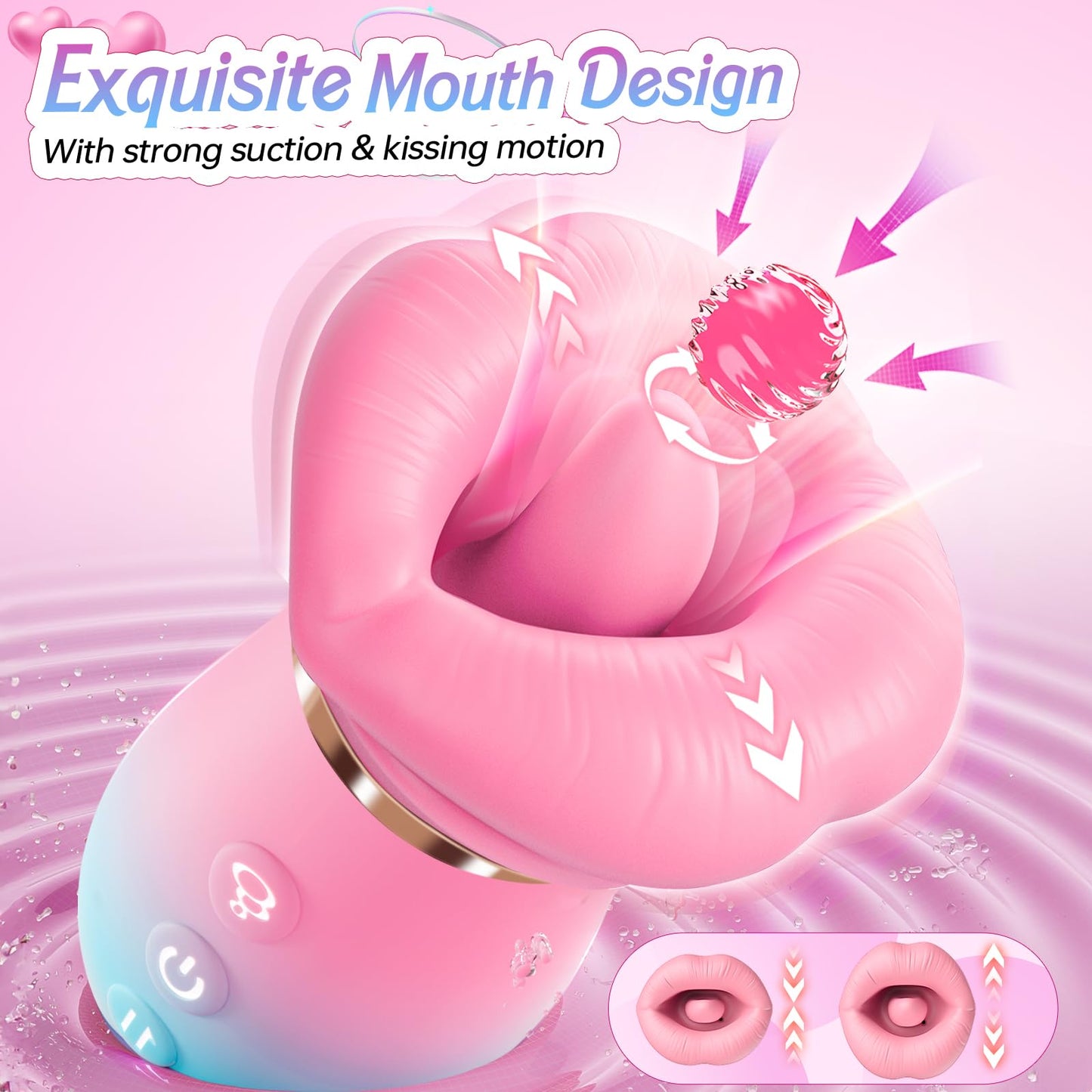 All-Over Arousal Duo - Realistic Tongue-Feel Massager