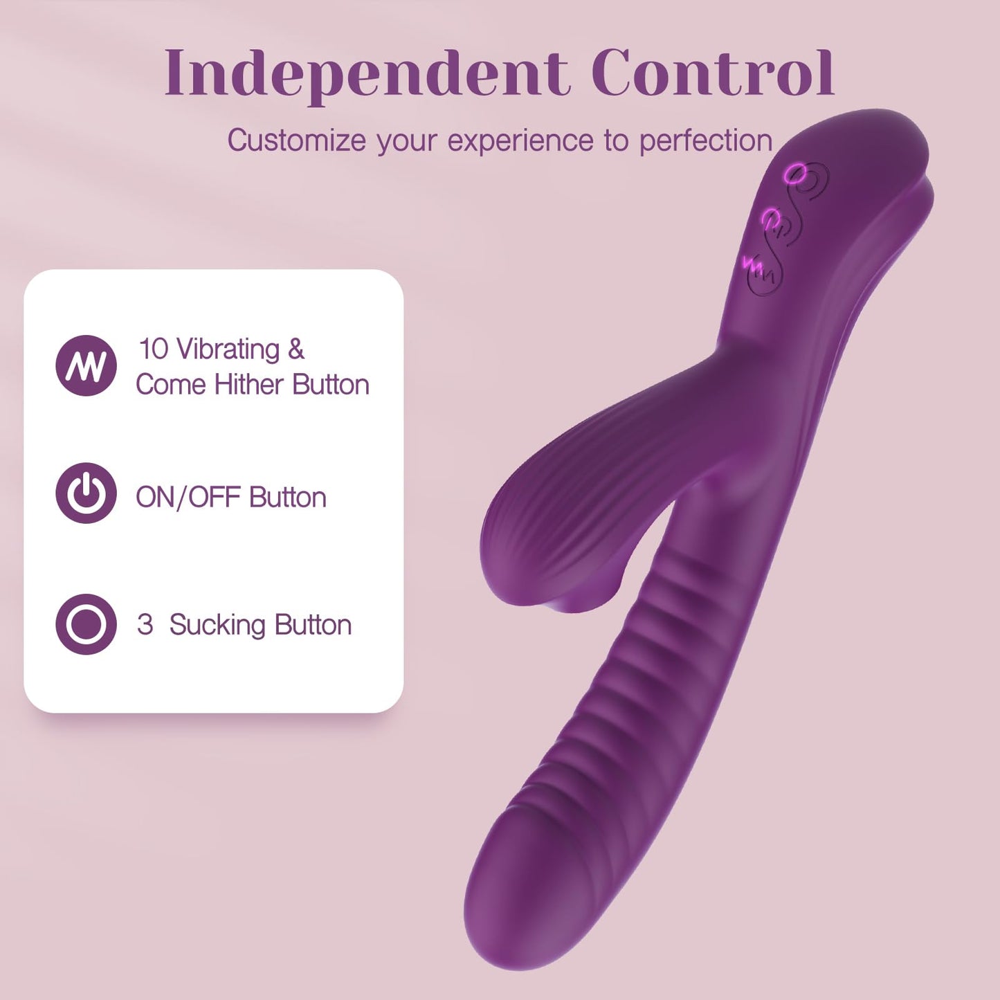 Duolure - Rabbit Massager with Suction & Come-Hither Motion