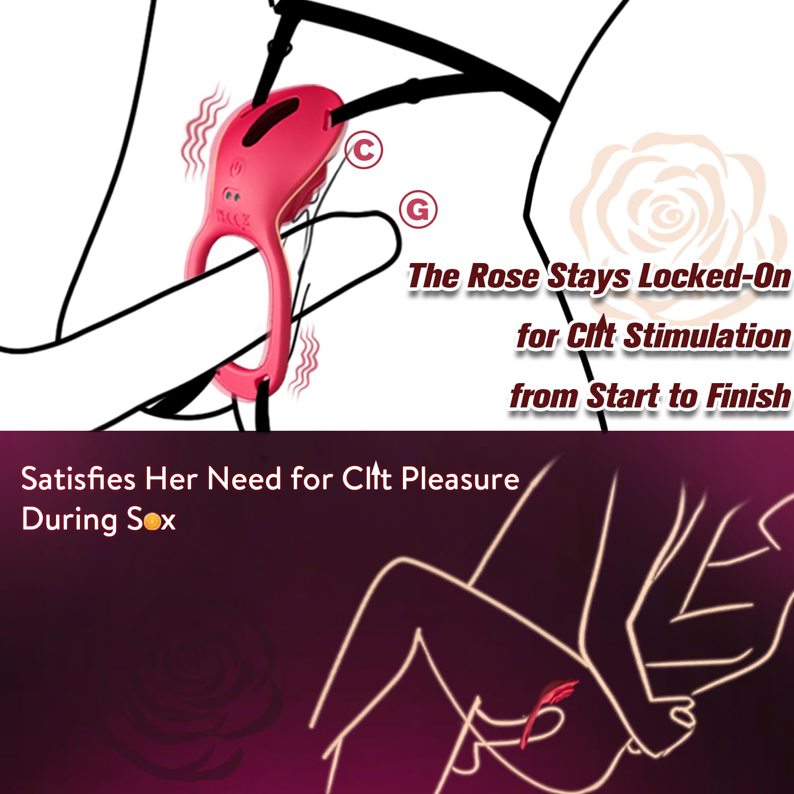 Zoolia App-Controlled Wearable Rose Couples Toy