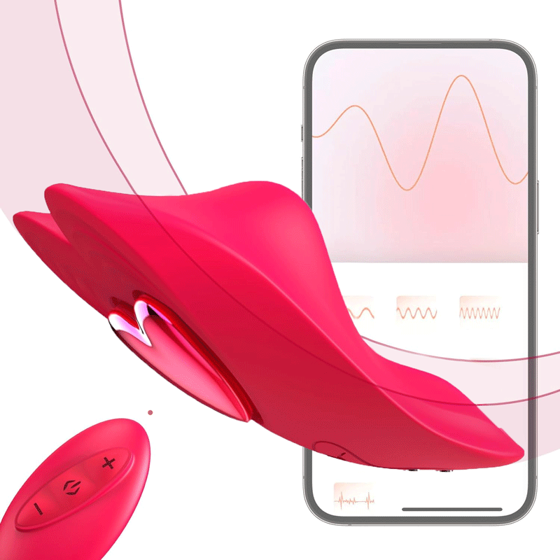 Loveria - Heart-Shaped App-Controlled Wearable Massager - app controlled wearable vibrator featuring app controlled, beginner