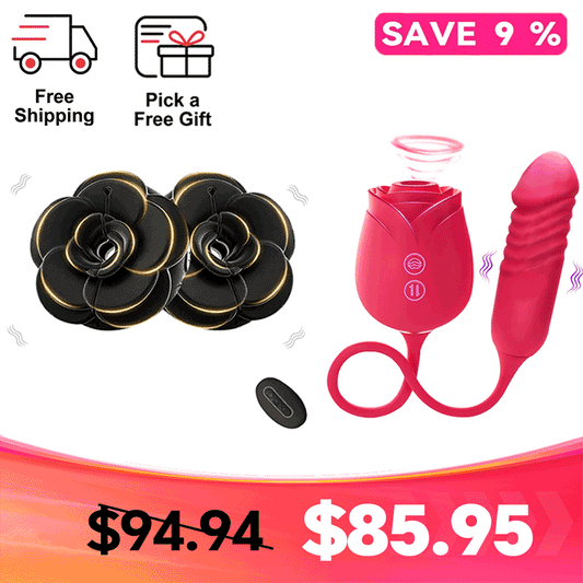 Full-Body Stimulation Set - Vibe Chest Clamps & Dual - nipple suction vibrator featuring waterproof, rechargeable, body-safe
