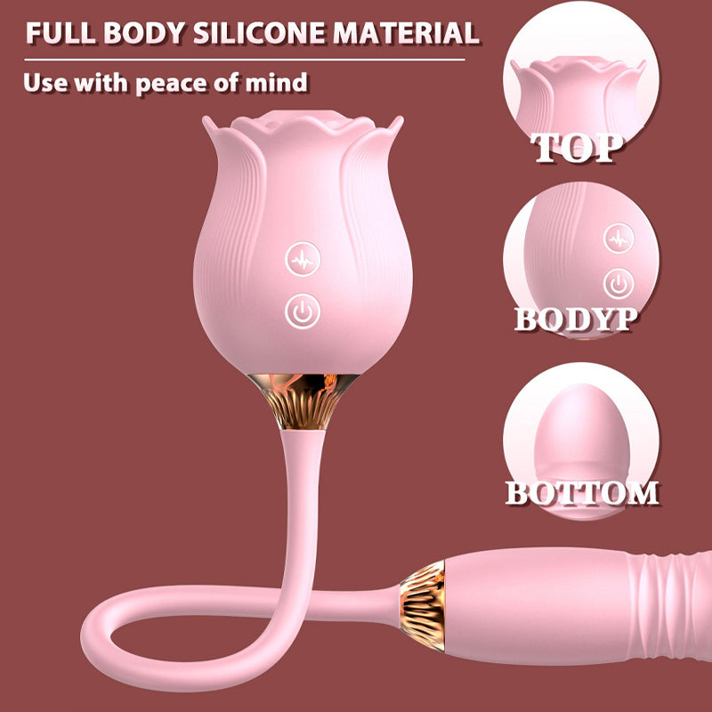 Best-Selling Rose Duo - Suction & Tongue-Style Massagers